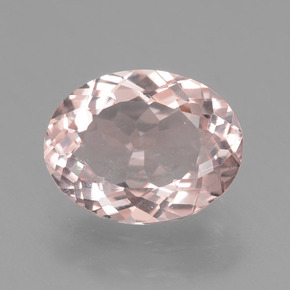 Morganite Rose clair naturelle Coupe ovale, 1.62 ct, VS