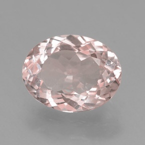 Morganite Rose clair naturelle Coupe ovale, 1.62 ct, VS