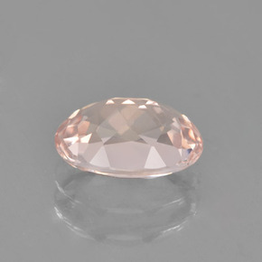 Morganite rose naturelle coupe ovale, 1,74 ct, VVS-VS