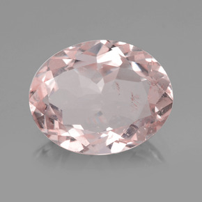 Morganite Rose clair naturelle Coupe ovale, 1.81 ct, VS