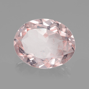 Morganite Rose clair naturelle Coupe ovale, 1.81 ct, VS