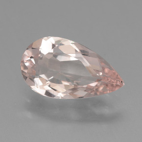 Morganite rose naturelle en forme de poire, 1,51 ct, VVS-VS