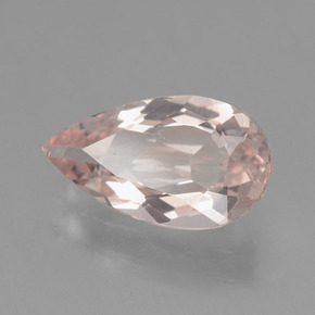 Morganite rose naturelle en forme de poire, 1,51 ct, VVS-VS