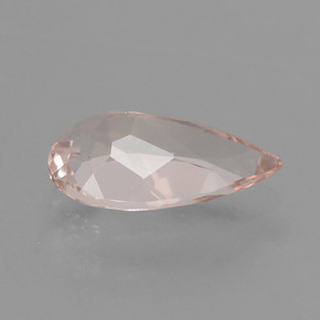 Morganite rose naturelle en forme de poire, 1,51 ct, VVS-VS