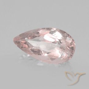 Morganite Flamant rose naturelle En forme de poire, 1.69 ct, VS-SI