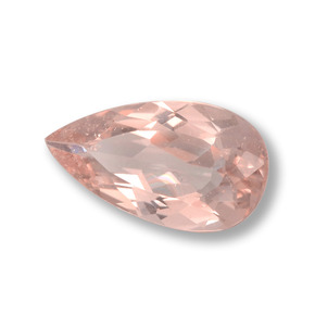 Morganite Rose clair naturelle En forme de poire, 1.44 ct, VS
