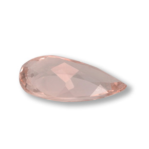 Morganite Rose clair naturelle En forme de poire, 1.44 ct, VS