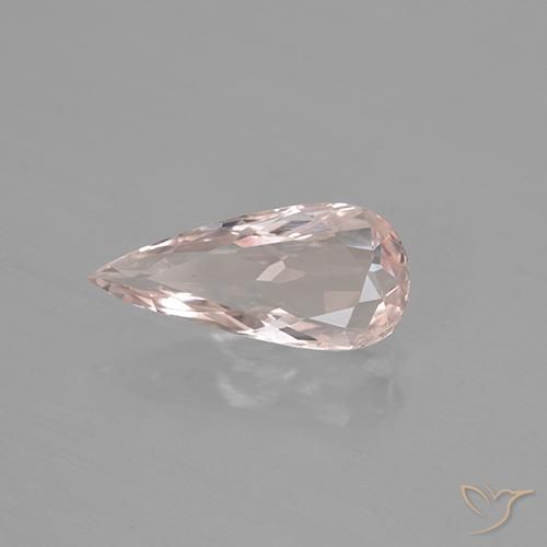 Morganite Rose clair naturelle En forme de poire, 1.43 ct, VS