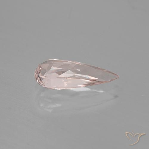Morganite Rose clair naturelle En forme de poire, 1.43 ct, VS