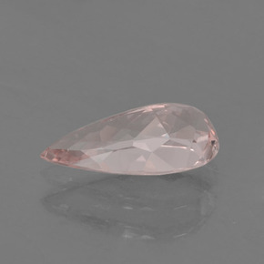Morganite rose naturelle en forme de poire, 1,39 ct, VVS-VS