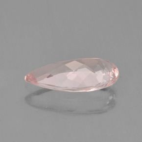 Morganite rose naturelle en forme de poire, 1,53 ct, VVS-VS
