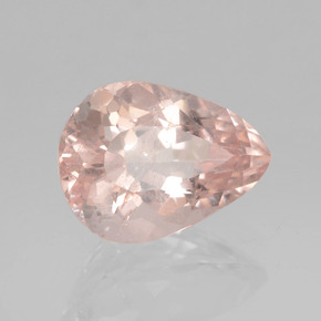 Morganite rose naturelle en forme de poire, 1,71 ct, VS-SI