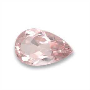 Morganite rose naturelle en forme de poire, 1,45 ct, VVS-VS