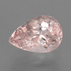Morganite rose naturelle en forme de poire, 2,00 ct, VS-SI
