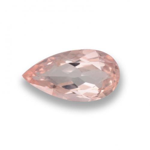 Morganite Rose moyen naturelle En forme de poire, 0.64 ct, VVS