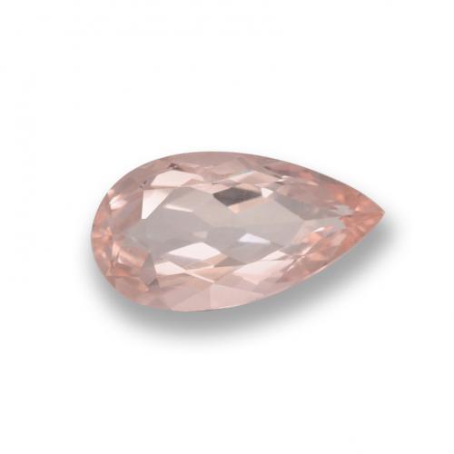 Morganite Rose moyen naturelle En forme de poire, 0.64 ct, VVS