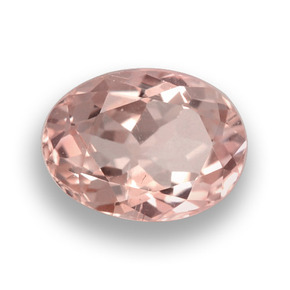 Morganite rose naturelle coupe ovale, 0,96 ct, VS