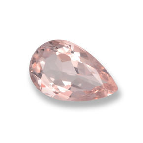 Morganite Rose clair naturelle En forme de poire, 0.70 ct, VVS
