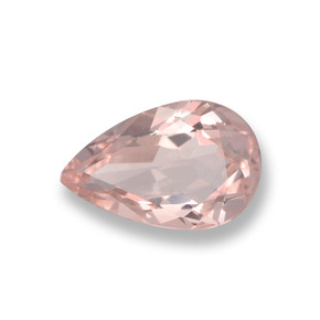 Morganite Rose clair naturelle En forme de poire, 0.70 ct, VVS