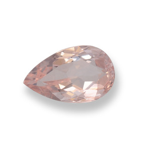 Morganite Rose clair naturelle En forme de poire, 0.62 ct, VVS