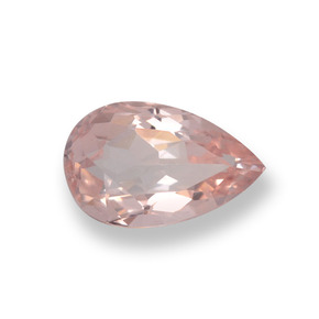 Morganite Rose clair naturelle En forme de poire, 0.62 ct, VVS