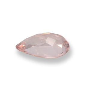 Morganite Rose clair naturelle En forme de poire, 0.62 ct, VVS