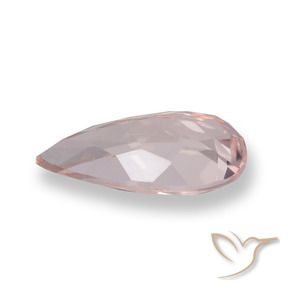 Morganite Rose moyen naturelle En forme de poire, 0.93 ct, VVS