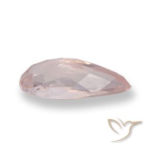 Morganite Rose moyen naturelle En forme de poire, 0.71 ct, VVS
