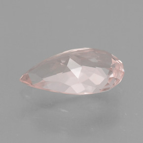 Morganite Rose clair naturelle En forme de poire, 0.74 ct, VVS