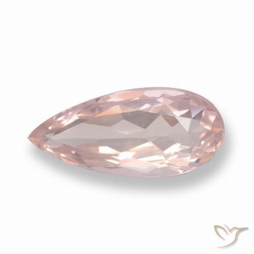 Morganite Flamant rose naturelle En forme de poire, 1.03 ct, VVS