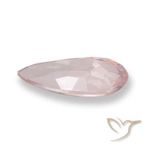 Morganite Flamant rose naturelle En forme de poire, 1.03 ct, VVS