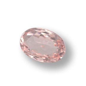 Morganite Rose clair naturelle Coupe ovale, 0.97 ct, VVS