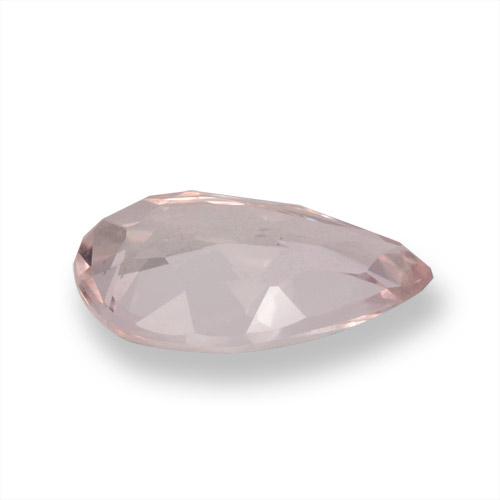 Morganite Ton rose corail naturelle En forme de poire, 0.79 ct, VVS-VS