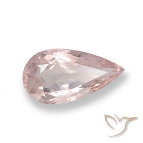 Morganite Flamant rose naturelle En forme de poire, 0.94 ct, VS