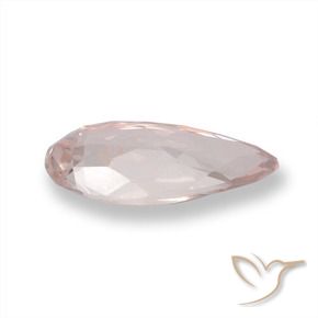 Morganite Rose clair naturelle En forme de poire, 0.92 ct, VVS