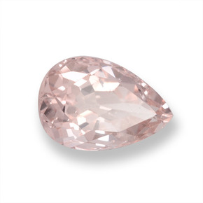 Morganite Flamant rose naturelle En forme de poire, 0.94 ct, VVS-VS