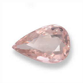 Morganite rose naturelle en forme de poire, 0,97 ct, VS