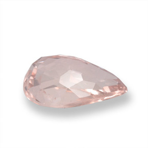 Morganite rose naturelle en forme de poire, 0,97 ct, VS