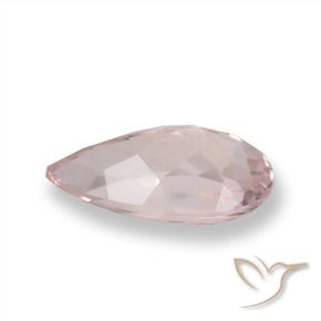 Morganite Flamant rose naturelle En forme de poire, 0.93 ct, VS