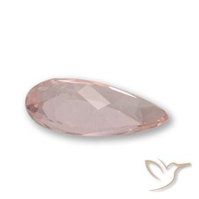 Morganite Rose moyen naturelle En forme de poire, 1.03 ct, VS