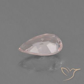 Morganite rose naturelle en forme de poire, 0,63 ct, VVS-VS