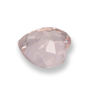 Morganite Rose clair naturelle Forme de coeur, 1.22 ct, VS