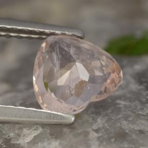 Morganite rose naturelle forme de coeur, 1,13 ct, VS