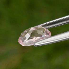 Morganite rose naturelle coupe ovale, 1,00 ct, VS