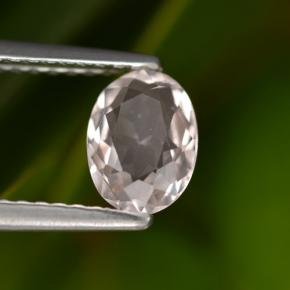 Morganite rose naturelle coupe ovale, 0,70 ct, VS