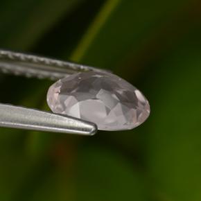 Morganite rose naturelle coupe ovale, 0,70 ct, VS