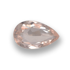 Morganite rose naturelle en forme de poire, 0,62 ct, VVS-VS