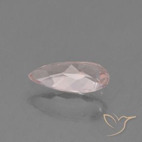 Morganite Rose léger naturelle En forme de poire, 0.58 ct, VVS-VS