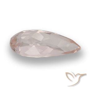 Morganite Rose clair naturelle En forme de poire, 0.71 ct, VS