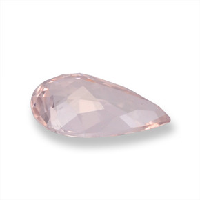 Morganite rose naturelle en forme de poire, 0,74 ct, VVS